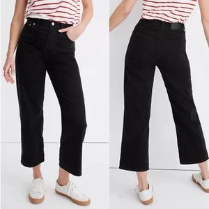 Madewell Jeans Slim Wide Leg Crop in Lunar Wash